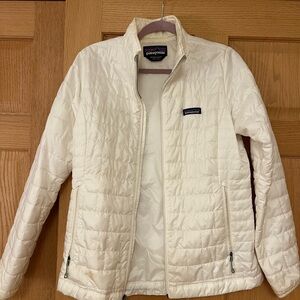 Patagonia Cream Quilted Jacket